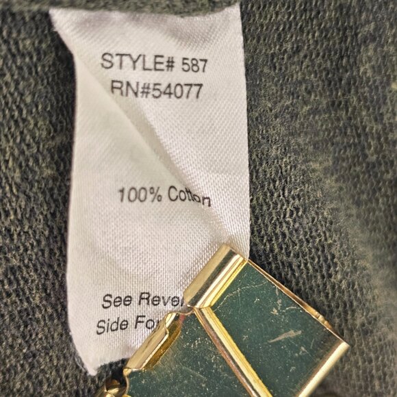 CAbi #587 Cavilleri Army Green Long Military Ponte Jacket Size XL - Picture 11 of 11